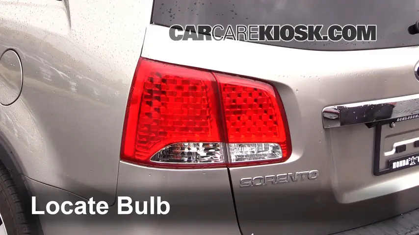 2013 Kia Sorento LX 2.4L 4 Cyl. Sport Utility (4 Door) Lights Reverse Light (replace bulb)